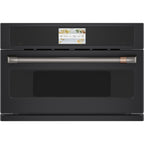 30" Smart Five in One Oven with 120V Advantium Technology in Matte Black with Brushed Black hardware