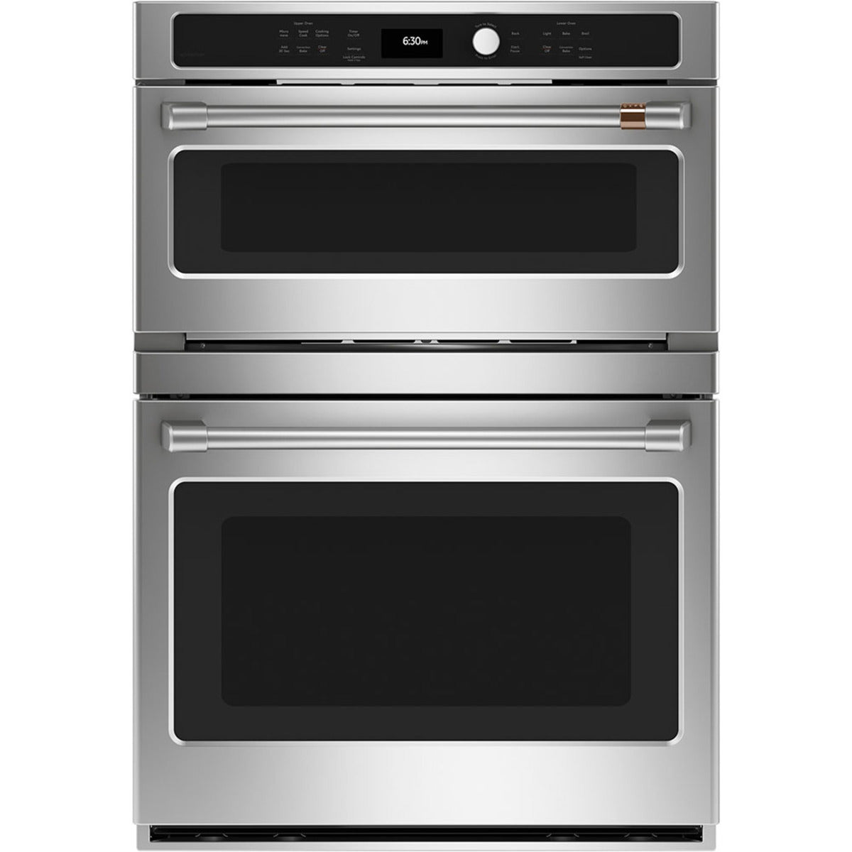 30" Combination Double Wall Oven with Convection and Advantium Technology in Stainless Steel with Brushed Stainless hardware