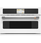30" Smart Five in One Oven with 120V Advantium Technology in Matte White with Brushed Stainless hardware