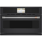 30" Smart Five in One Oven with 120V Advantium Technology in Matte Black with Brushed Stainless hardware