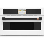 30" Smart Five in One Oven with 120V Advantium Technology in Matte White with Flat Black hardware