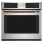 30" Built-In Convection Single Wall Oven in Stainless Steel with Brushed Copper hardware