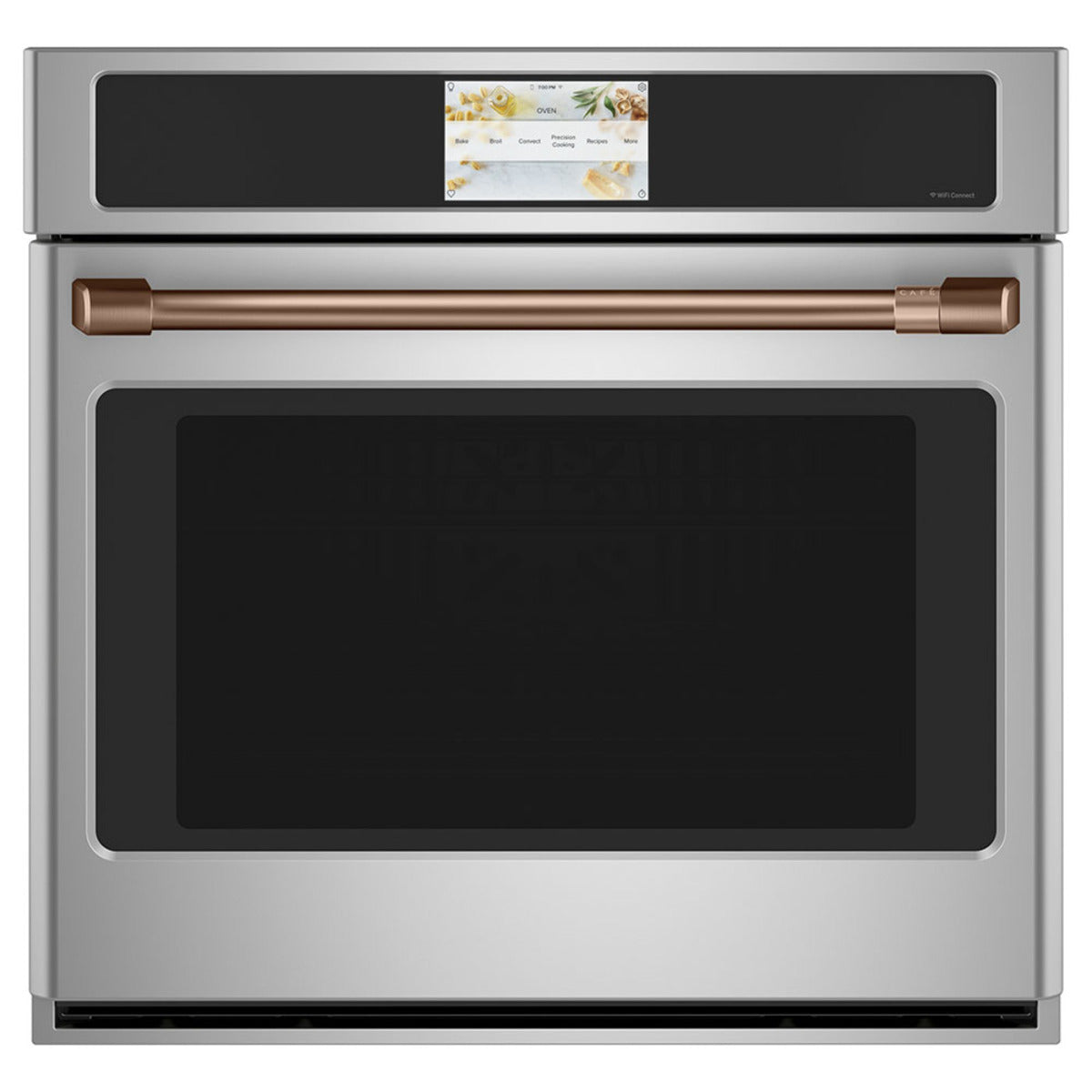 30" Built-In Convection Single Wall Oven in Stainless Steel with Brushed Copper hardware