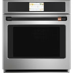 30" Built-In Convection Single Wall Oven in Stainless Steel with Flat Black hardware