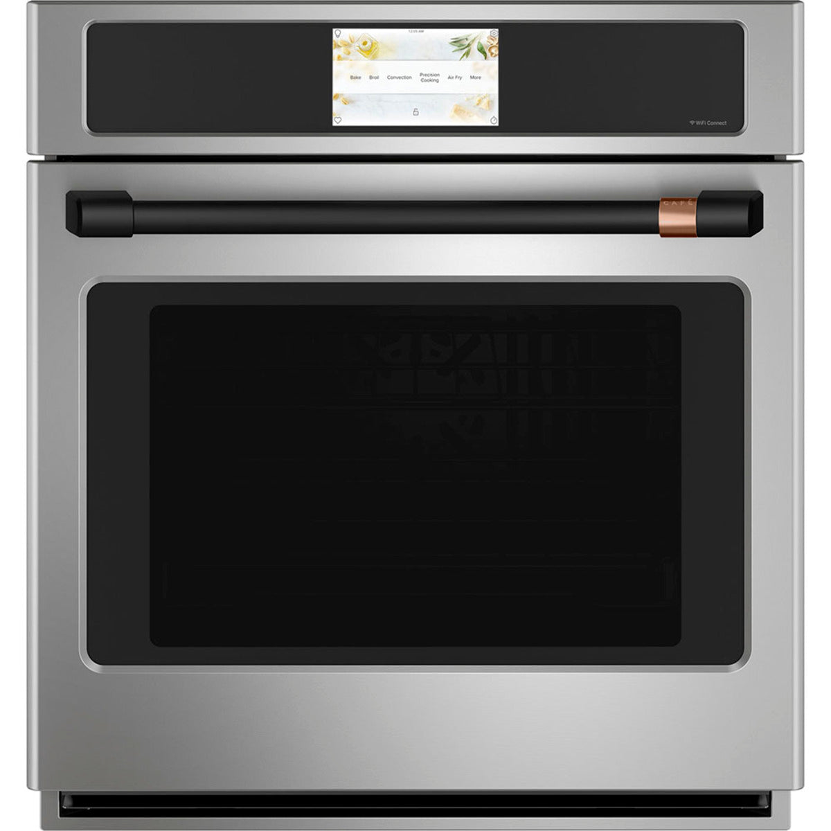 30" Built-In Convection Single Wall Oven in Stainless Steel with Flat Black hardware