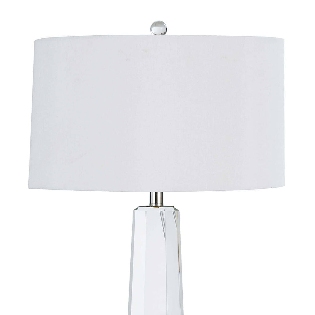 Tapered Hex Crystal Table Lamp by Regina Andrew - view 3