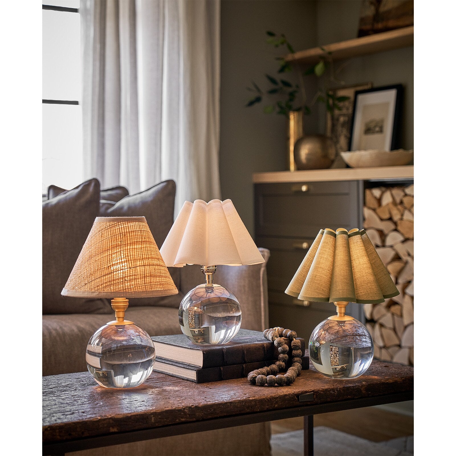 Giorgio Crystal Mini Lamp (Natural Brass)