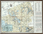 Muskoka District Map wall art by Celadon Art