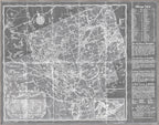 Muskoka District Map wall art by Celadon Art - Grey