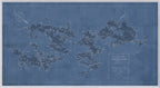 Map – Motorboat Guide of Muskoka Lakes wall art by Celadon Art