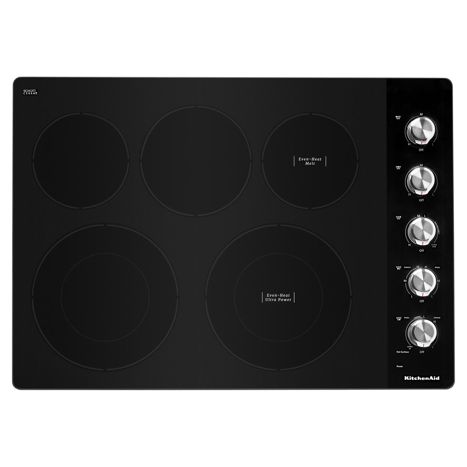 30" Electric Cooktop with Even-Heat Ultra Power Element
