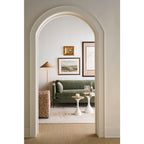 Quick Ship 90" Madeline Sofa - Antiqued Moss Velvet