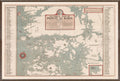 Map – Pointe Au Baril, 1945 wall art by Celadon Art