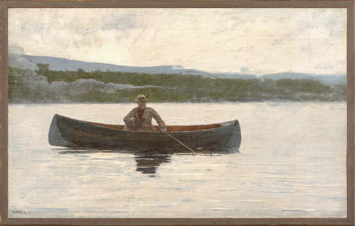 Northern Collection – Playing a Fish, c. 1875 wall art by Celadon Art