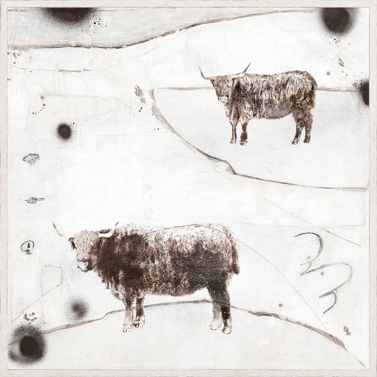 Carousel Highland Cows wall art by Celadon Art