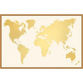 Gold Leaf World Map