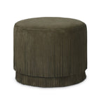 Rodeo Fringe Leather Ottoman
