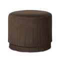 Rodeo Fringe Leather Ottoman