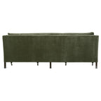 Quick Ship 90" Madeline Sofa - Antiqued Moss Velvet