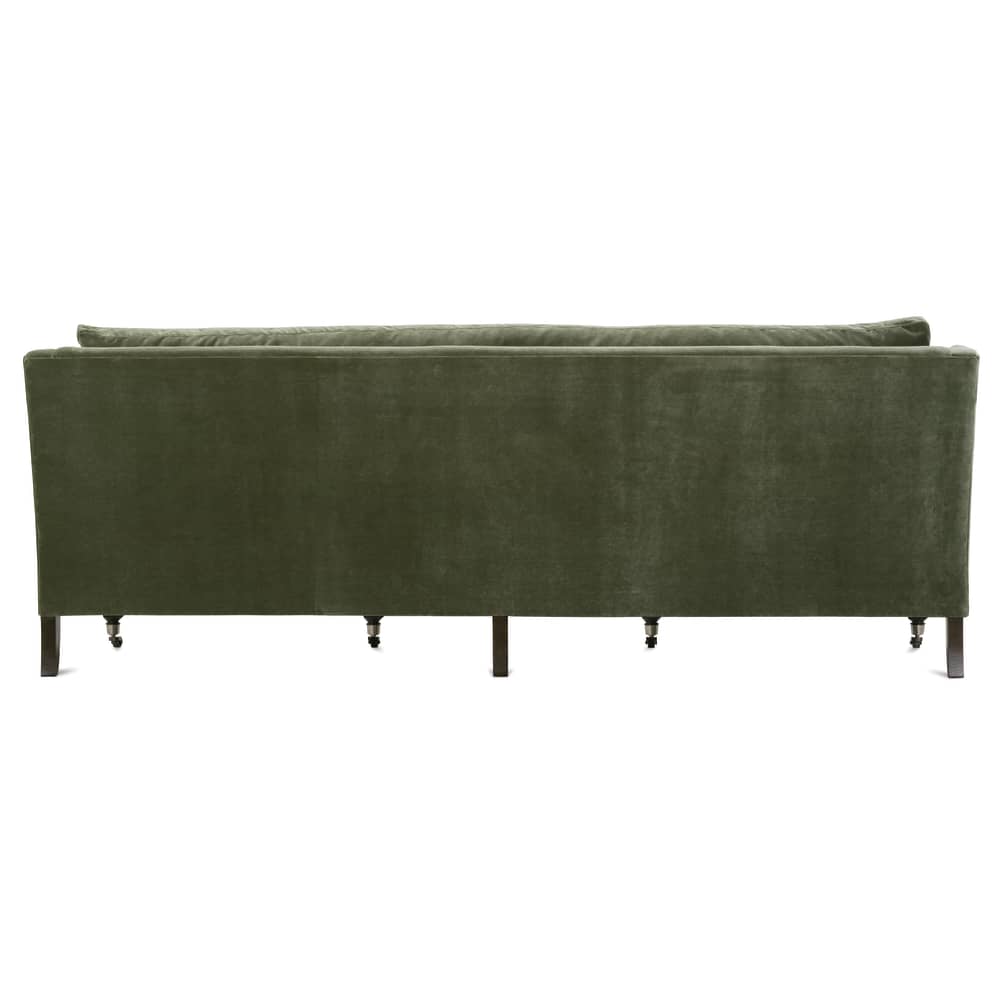 Quick Ship 90" Madeline Sofa - Antiqued Moss Velvet