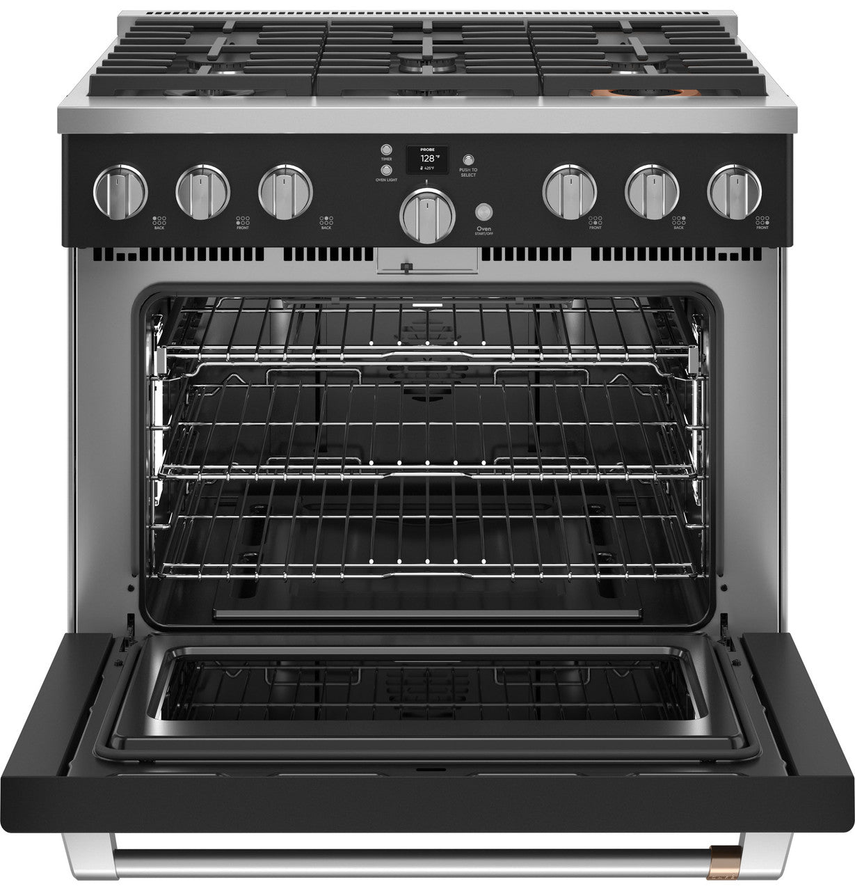 36" Smart Dual-Fuel Range with No-Preheat Air Fry