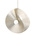 30 inch Peony pendant in Silver Leaf