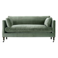 Quick Ship 71” Madeline Sofa - Antiqued Moss Velvet