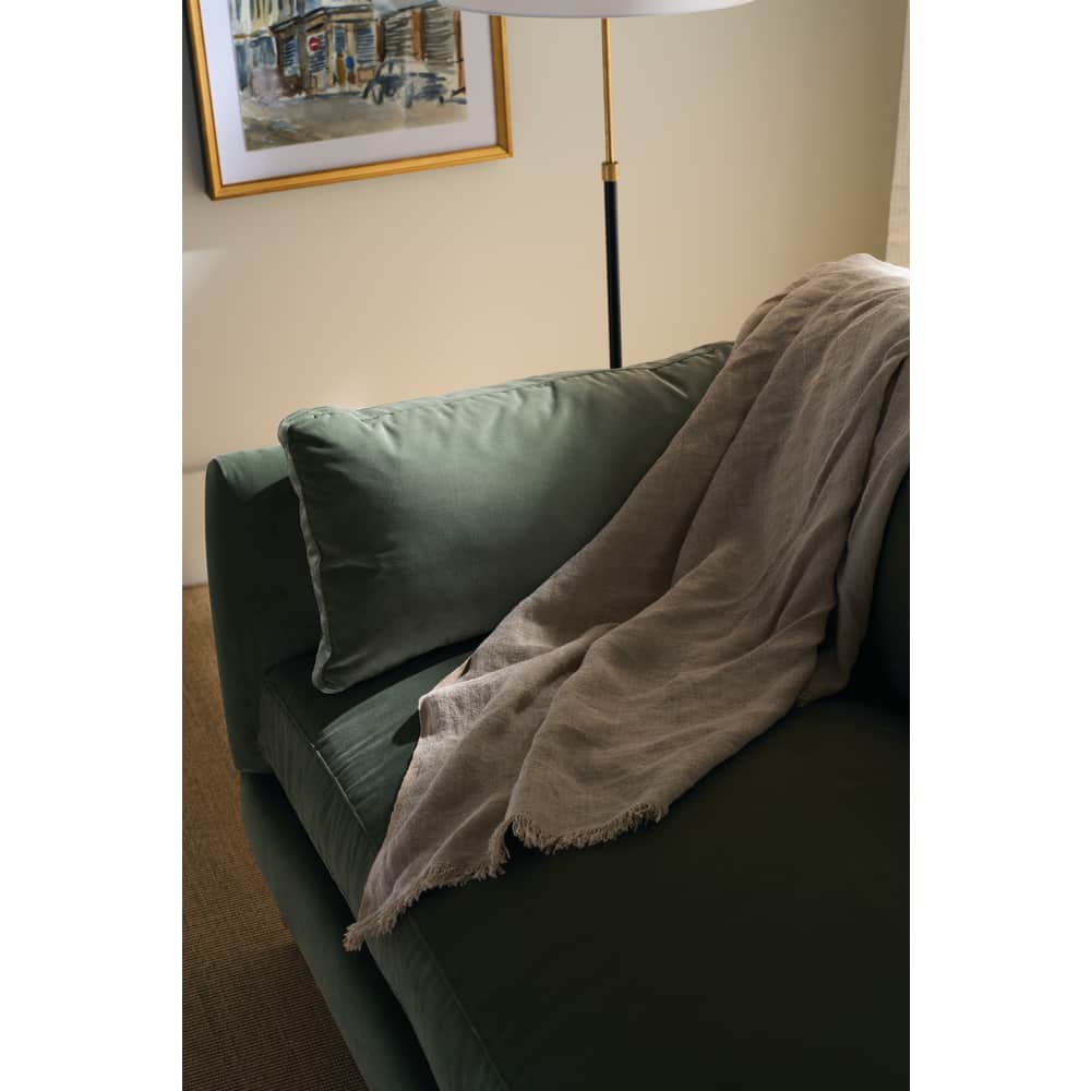 Quick Ship 71” Madeline Sofa - Antiqued Moss Velvet