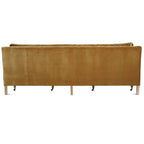 Quick Ship 90" Madeline Sofa - Antiqued Amber Velvet