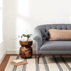 Cielo Stripe Hand Woven Cotton Rug