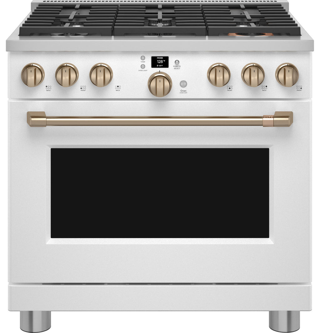 36" Smart Dual-Fuel Range with No-Preheat Air Fry
