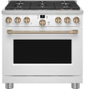 36" Smart Dual-Fuel Range with No-Preheat Air Fry