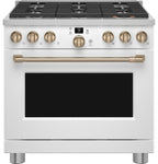36" Smart Dual-Fuel Range with No-Preheat Air Fry