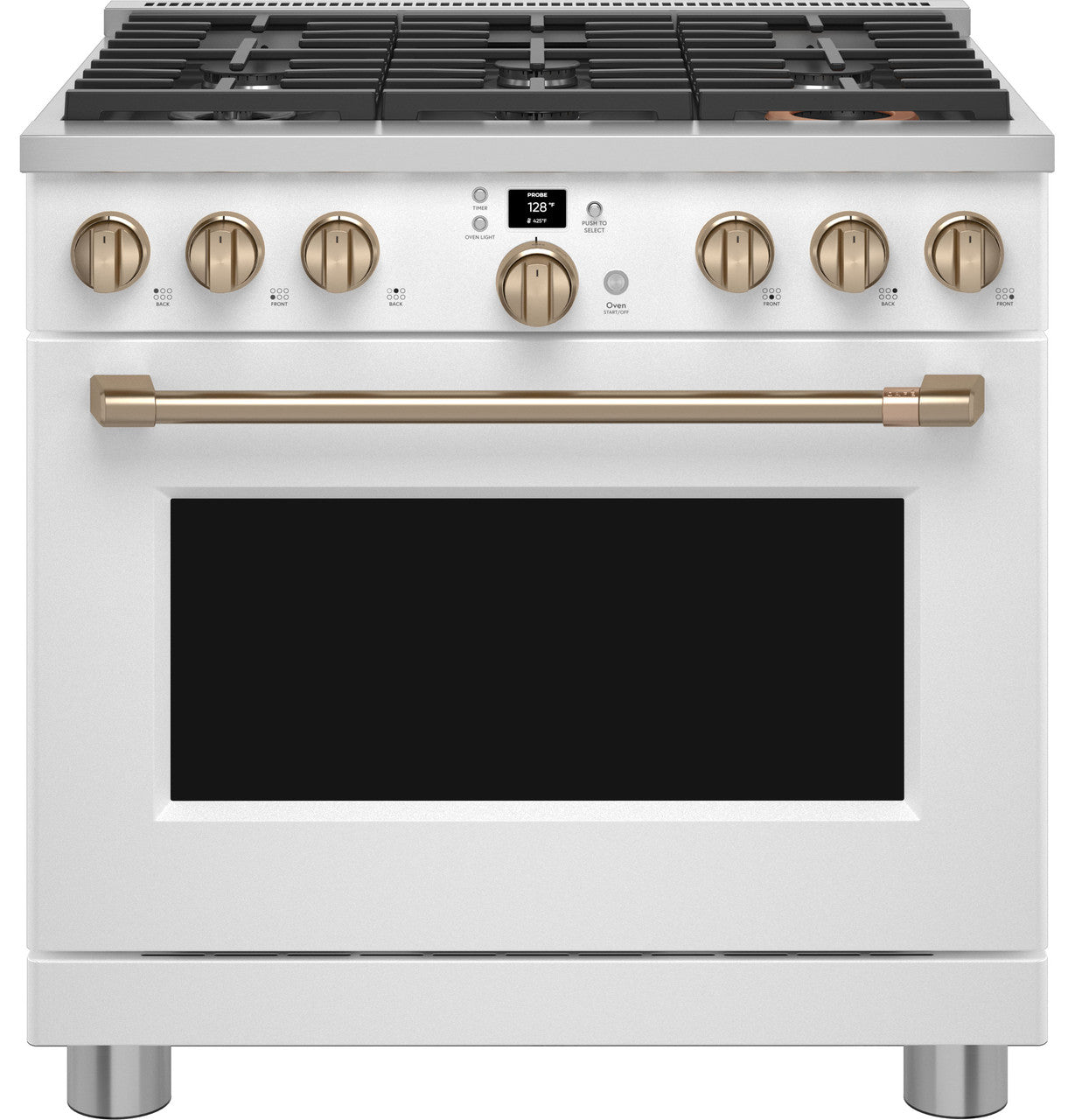 36" Smart Dual-Fuel Range with No-Preheat Air Fry