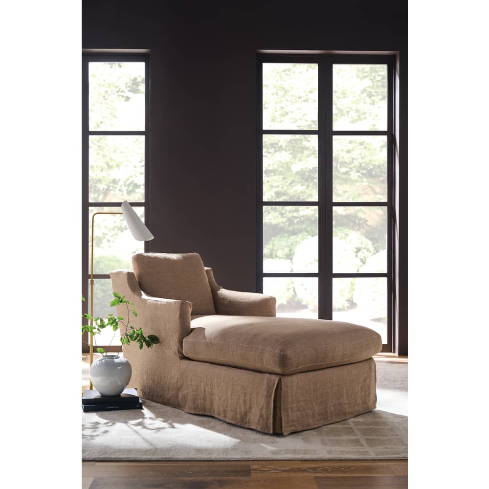 Madeline Slipcovered Chaise Chair