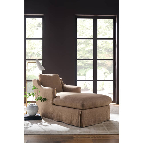 Madeline Slipcovered Chaise Chair