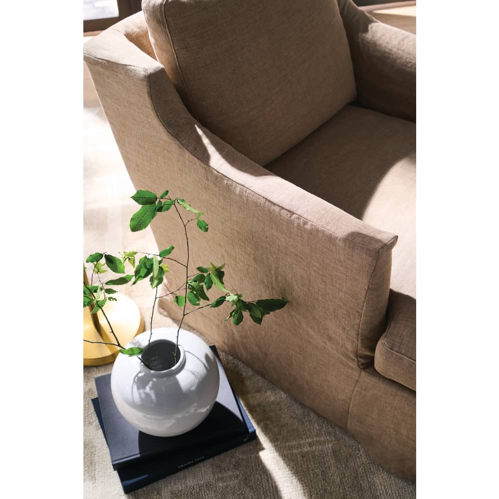 Madeline Slipcovered Chaise Chair