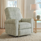 Josey Swivel Glider Recliner in a living room