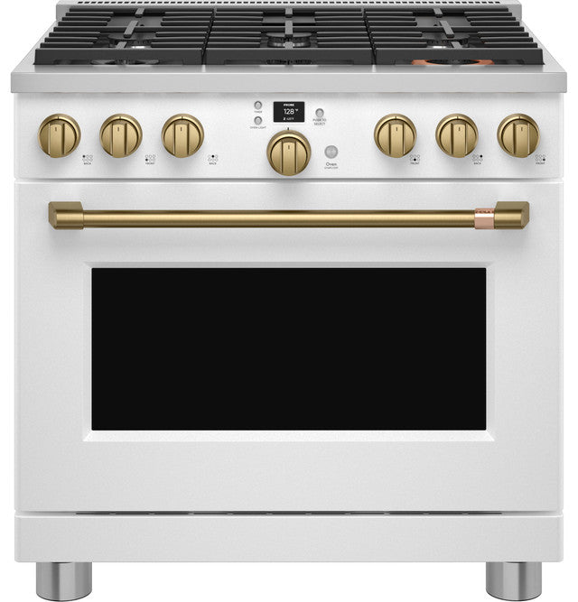 36" Smart Dual-Fuel Range with No-Preheat Air Fry