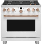 36" Smart Dual-Fuel Range with No-Preheat Air Fry