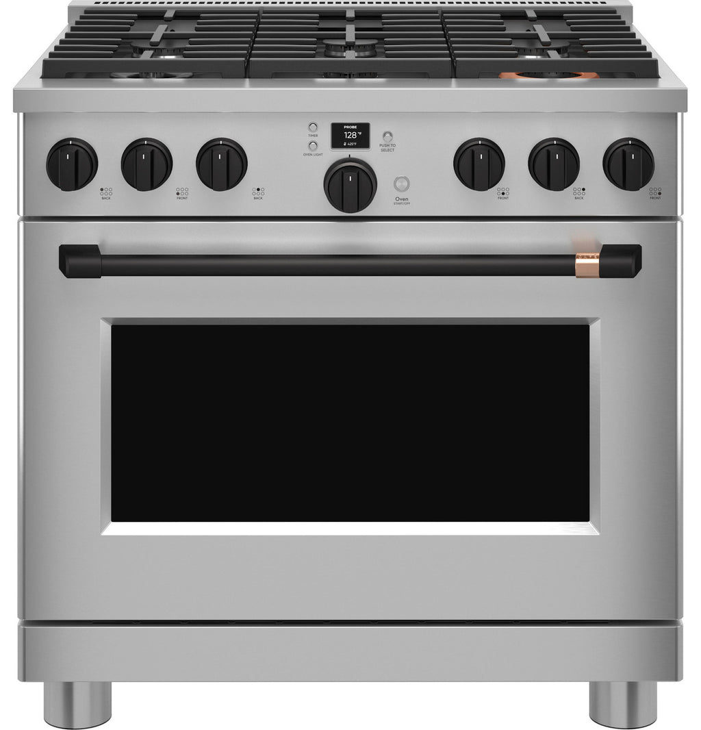 36" Smart Dual-Fuel Range with No-Preheat Air Fry