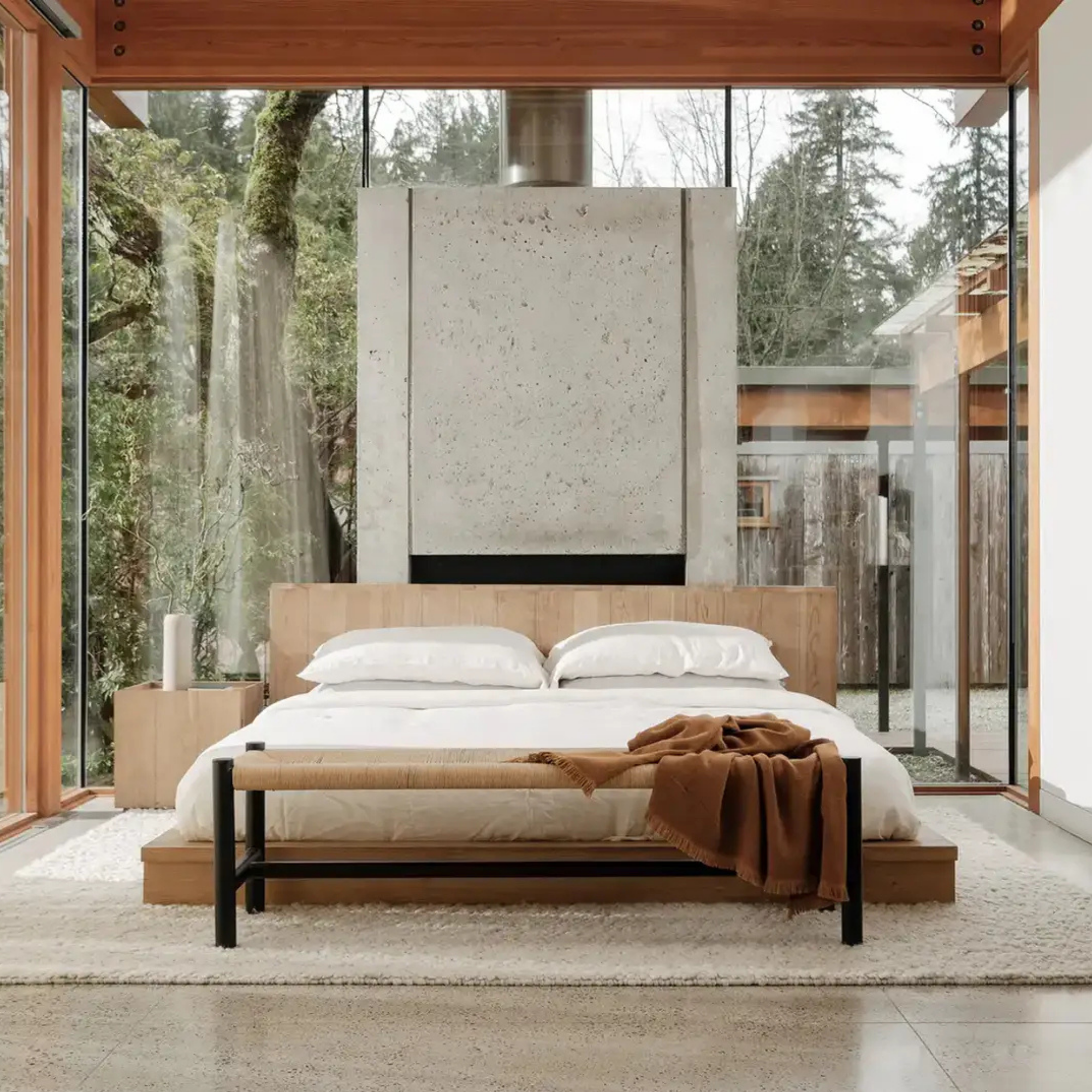 Plank Oak Bed