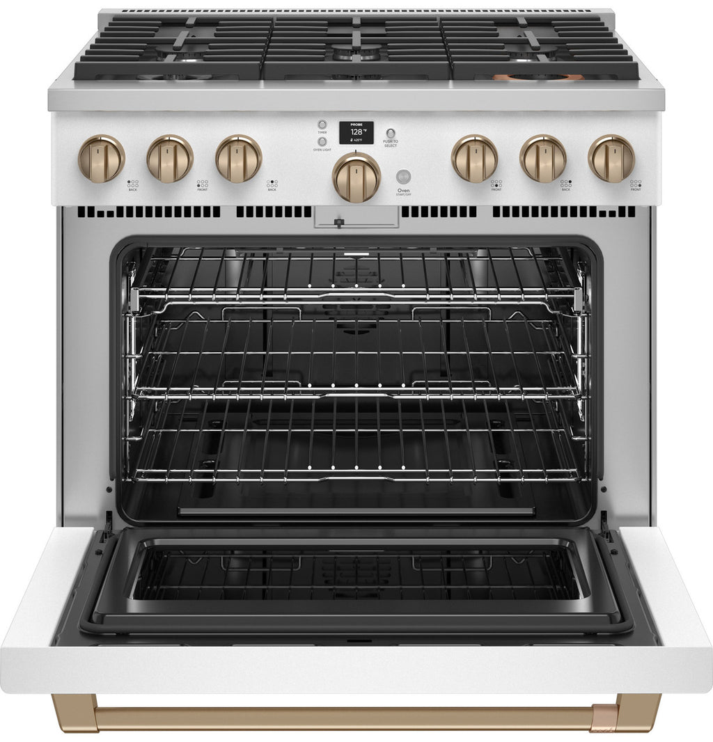 36" Smart Dual-Fuel Range with No-Preheat Air Fry