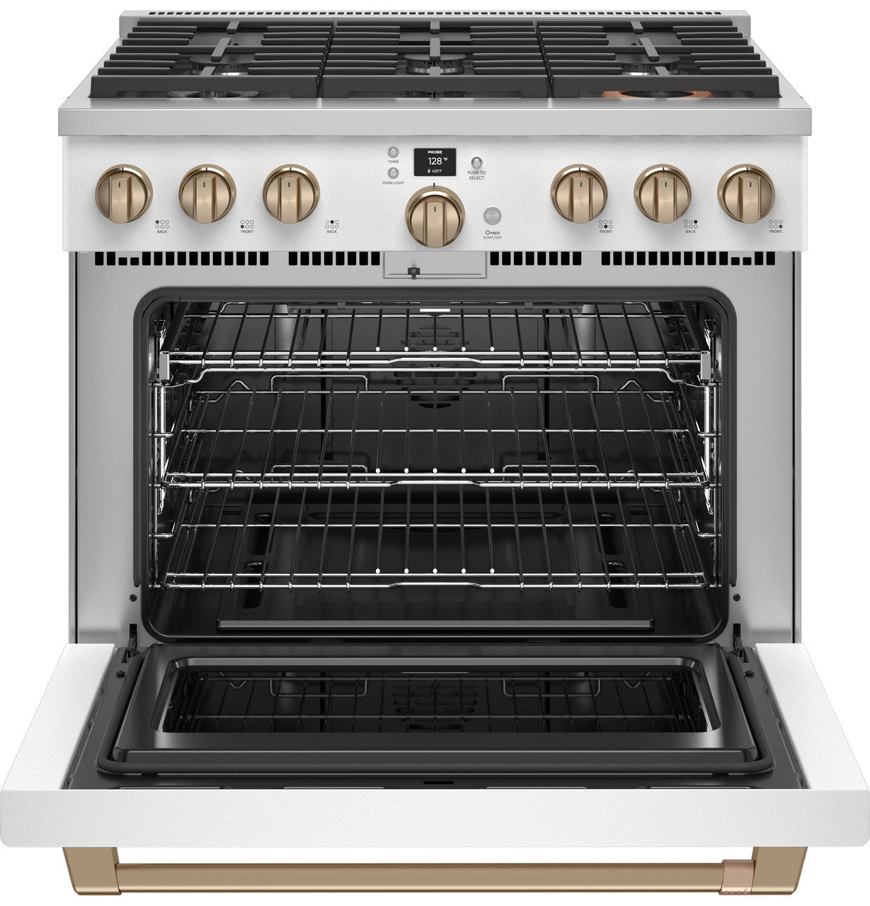 36" Smart Dual-Fuel Range with No-Preheat Air Fry