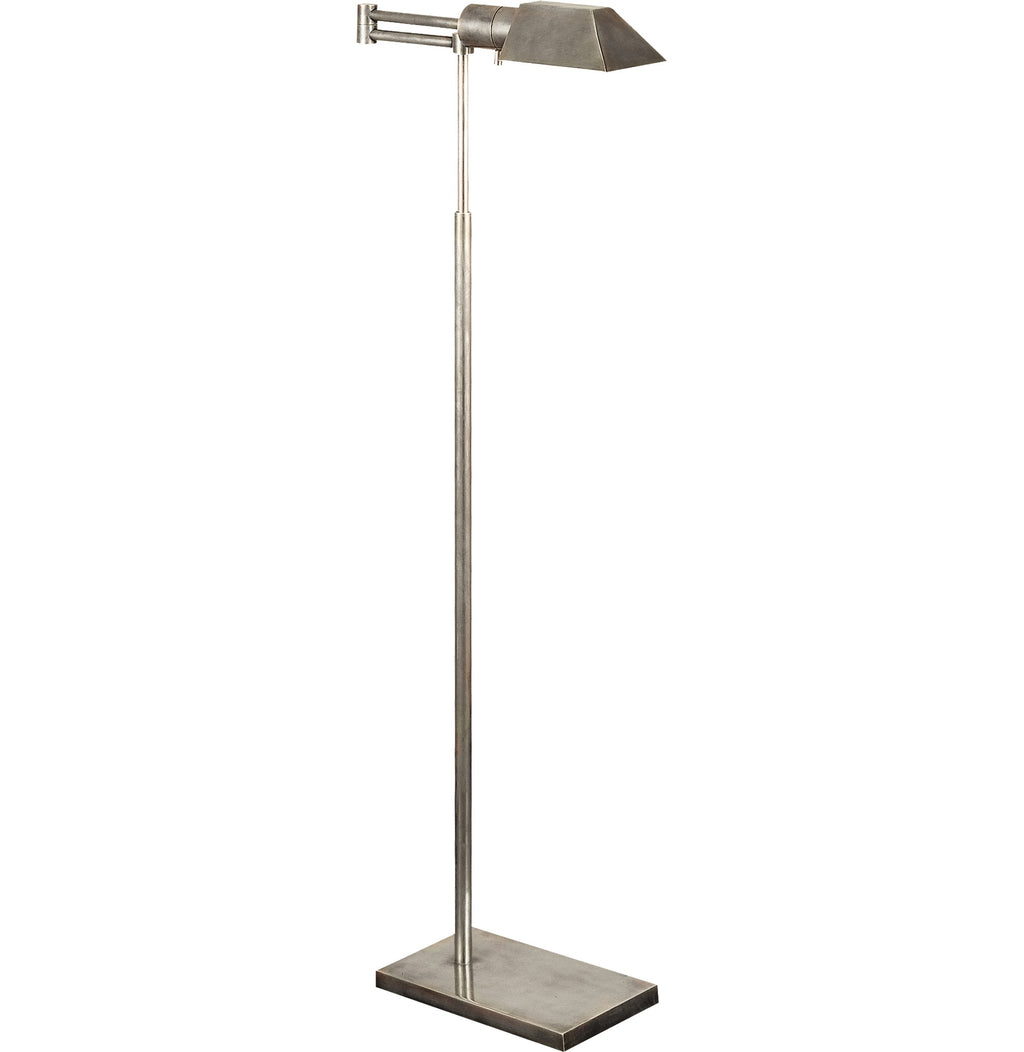 Studio Swing Arm Floor Lamp in Antique Nickel