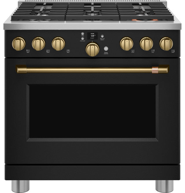 36" Smart Dual-Fuel Range with No-Preheat Air Fry