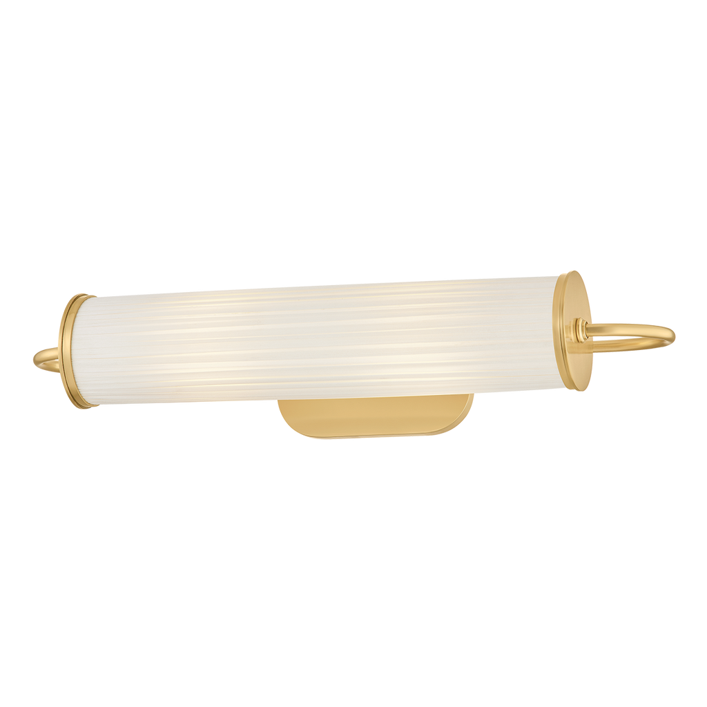 Elaine Silk Picture Light in Aged Brass by Hudson Valley Lighting