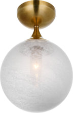 Cristol Small Single Flush Mount in Hand-Rubbed Antique Brass