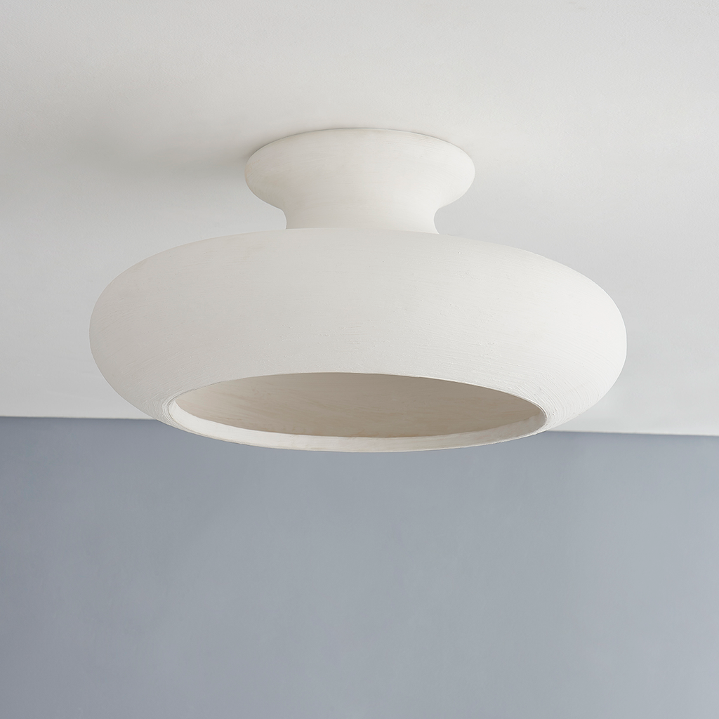 Annie Ceramic Semi Flush Mount by Hudson Valley Lighting - view 4