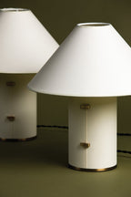 Bond Parchment Table Lamp styled in a room